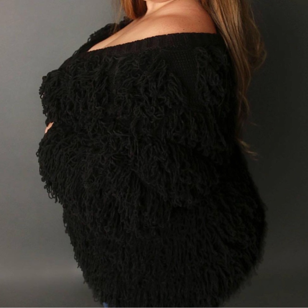 Torrid insider shag/loop cardigan